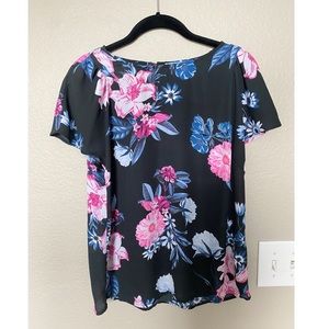 CECE Flower Print Blouse | Small